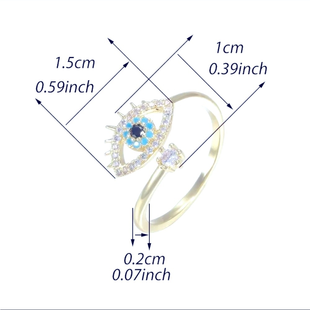 🧿EVIL EYE RING-NWT🪬 - Picture 3 of 5